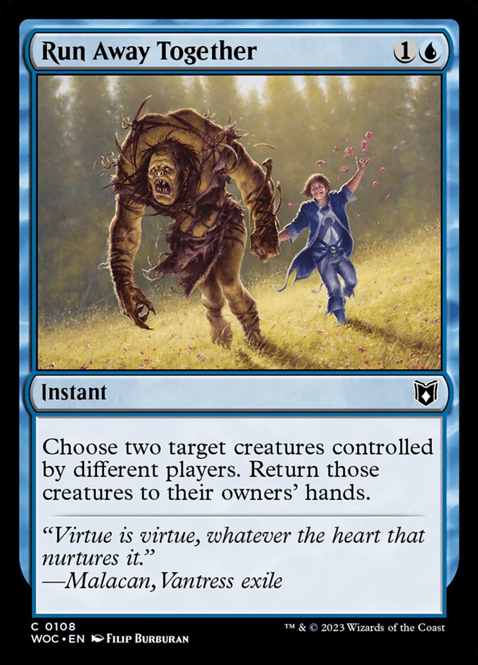 Run Away Together (108) - Wilds of Eldraine Commander (WOC)