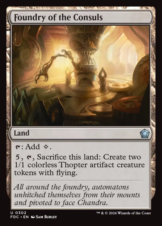 Foundry of the Consuls (302) - Foundations Commander (FDC)