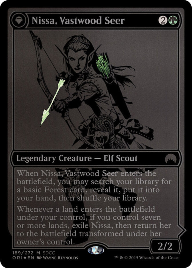 Nissa, Vastwood Seer // Nissa, Sage Animist (189) - San Diego Comic-Con 2015 (PS15)