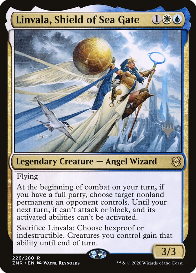 Linvala, Shield of Sea Gate (226p) - Zendikar Rising Promos (PZNR)