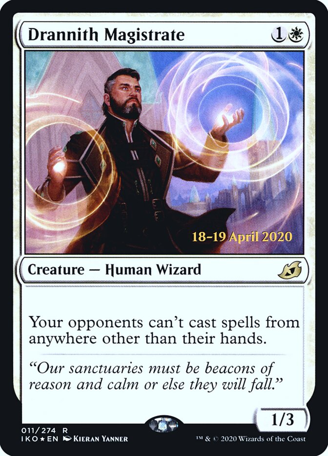 Drannith Magistrate (11s) - Ikoria: Lair of Behemoths Promos (PIKO)