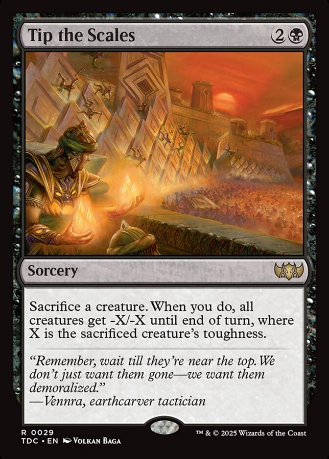 Tip the Scales (29) - Tarkir: Dragonstorm Commander (TDC)