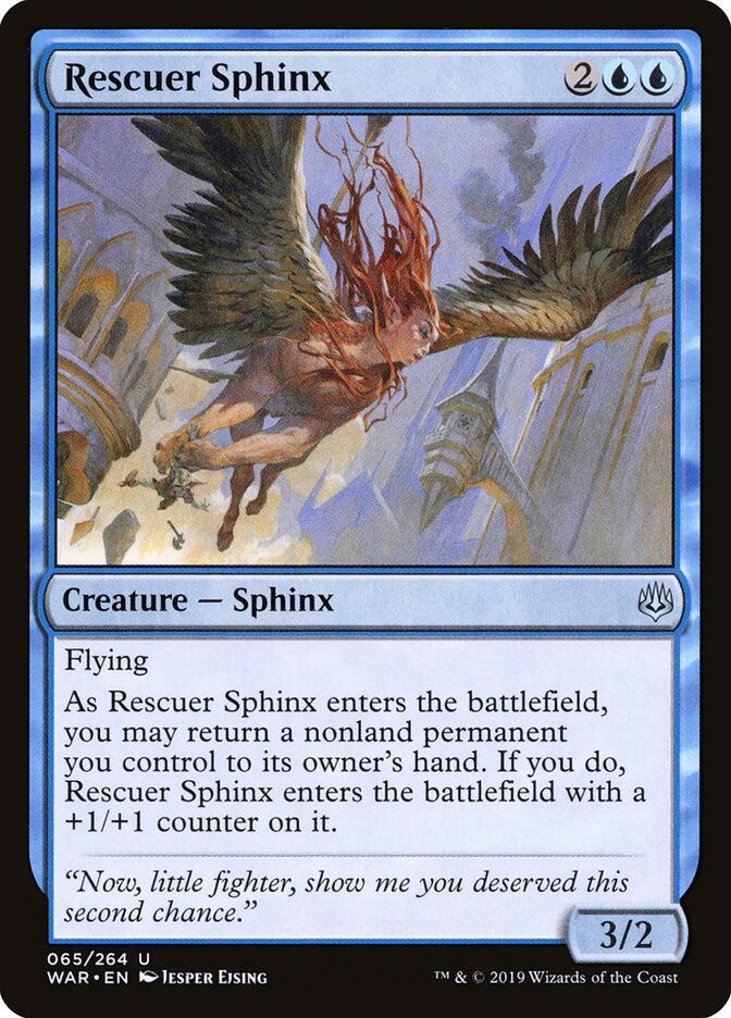 Rescuer Sphinx (65) - War of the Spark (WAR)