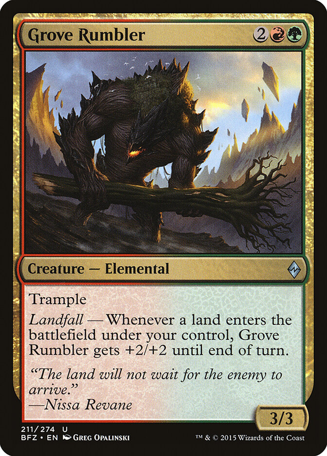 Grove Rumbler (211) - Battle for Zendikar (BFZ)