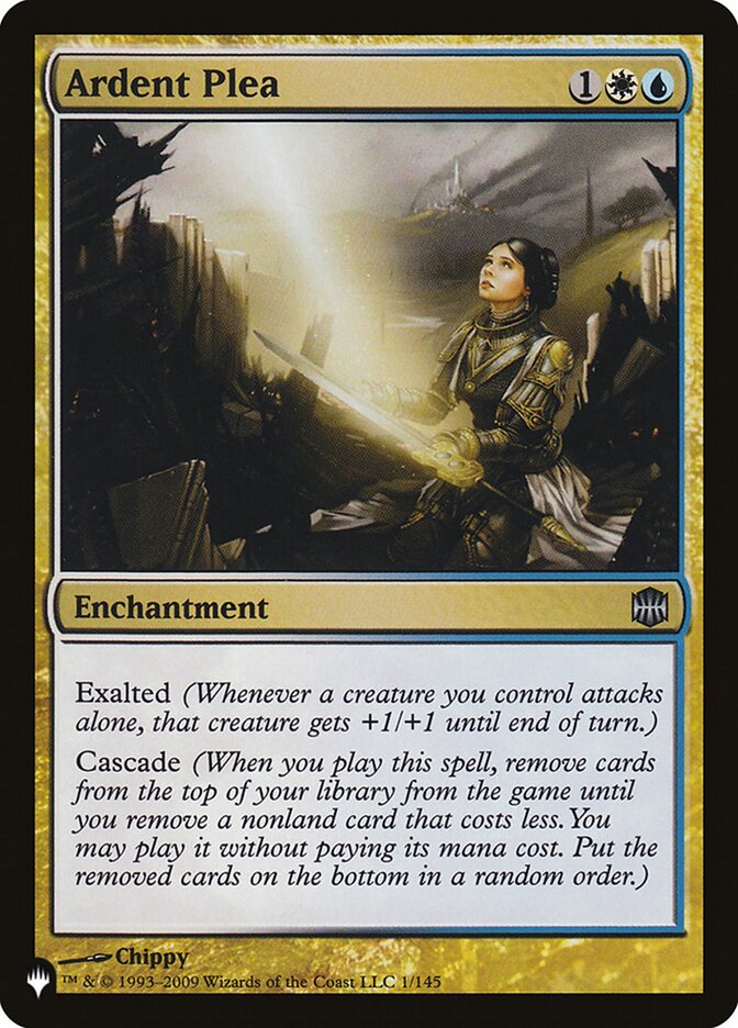 Ardent Plea (ARB-1) - The List (PLST)