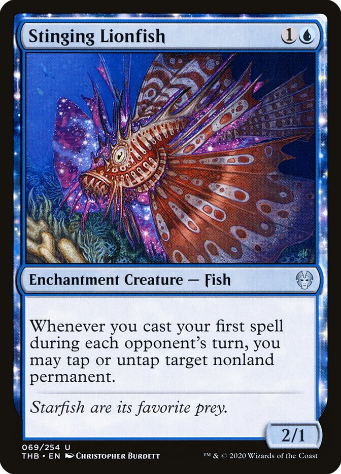 Stinging Lionfish (69) - Theros Beyond Death (THB)