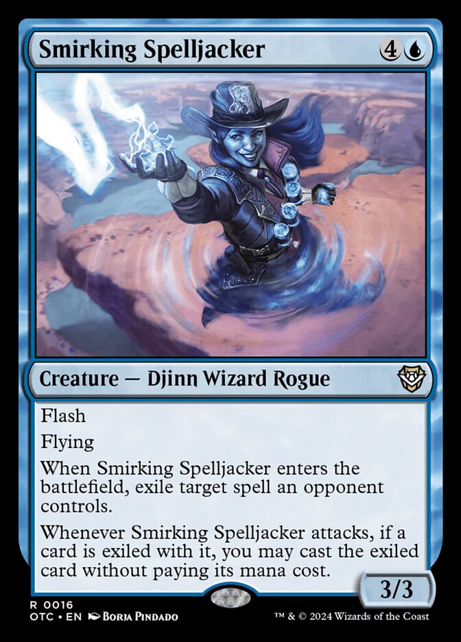 Smirking Spelljacker (16) - Outlaws of Thunder Junction Commander (OTC)