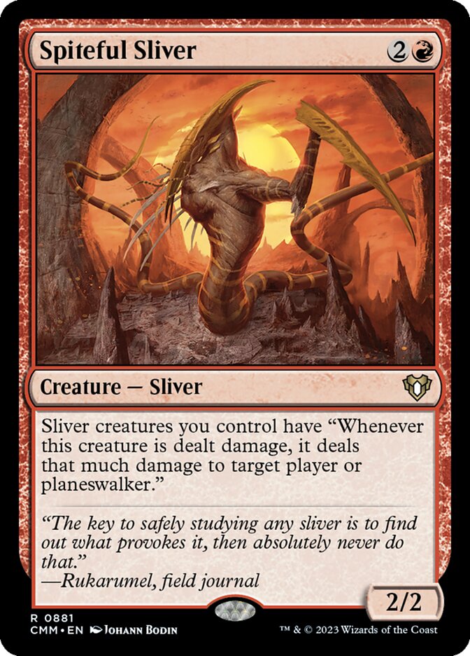 Spiteful Sliver (881) - Commander Masters (CMM)