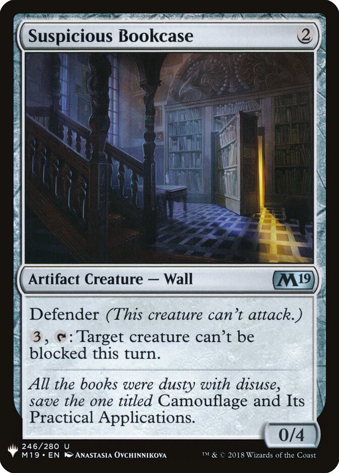 Suspicious Bookcase (M19-246) - The List (PLST)