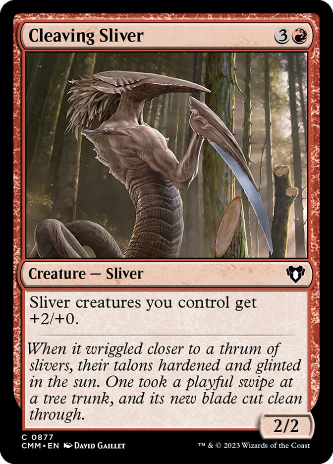 Cleaving Sliver (877) - Commander Masters (CMM)