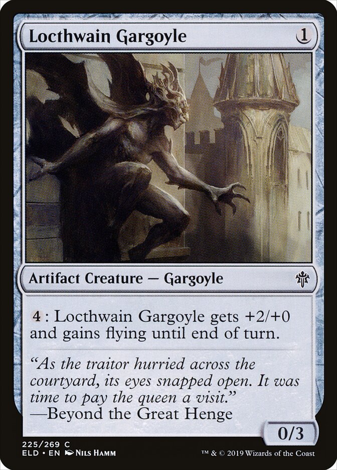 Locthwain Gargoyle (225) - Throne of Eldraine (ELD)