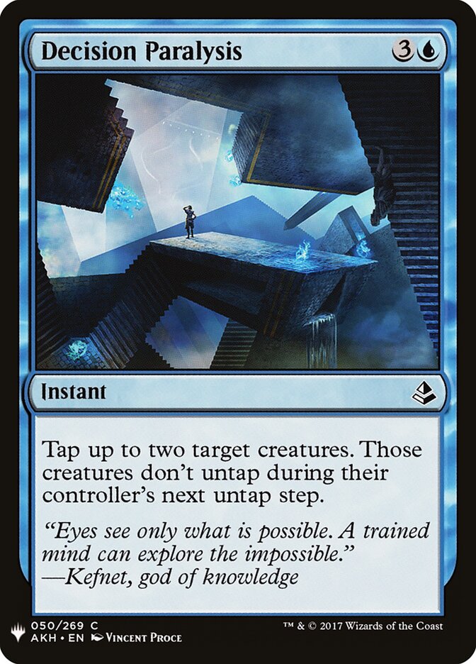 Decision Paralysis (AKH-50) - The List (PLST)