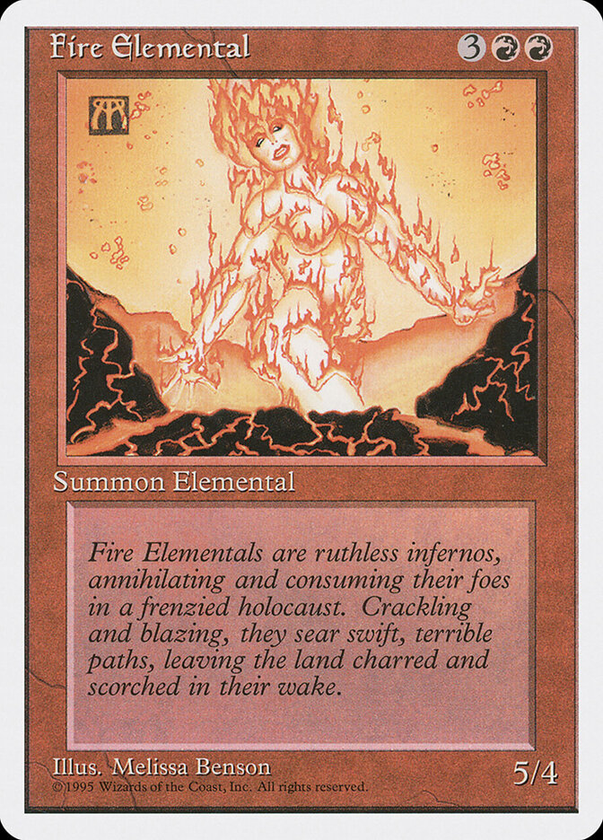 Fire Elemental (191) - Fourth Edition (4ED)