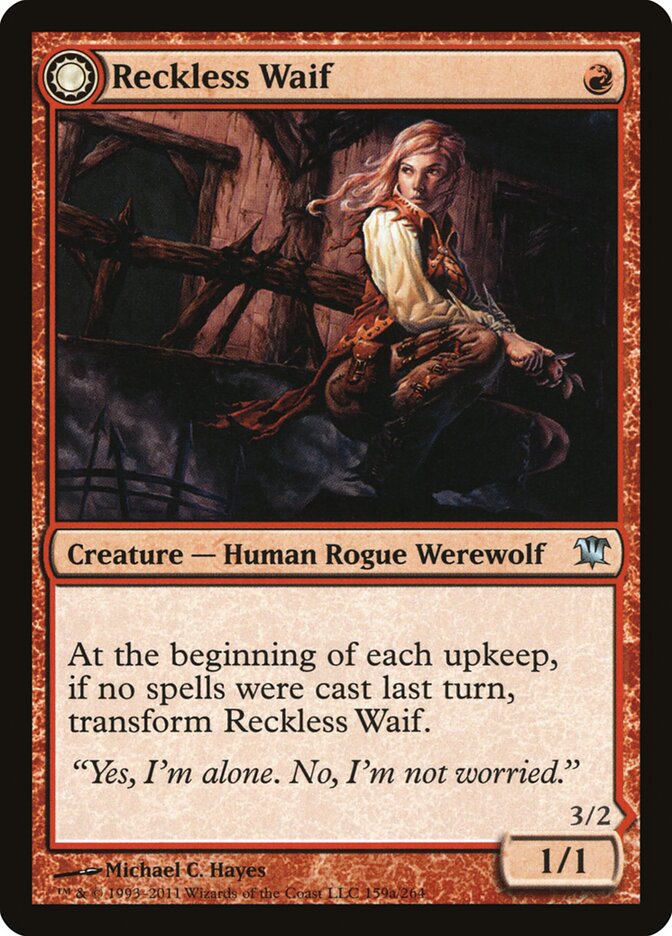 Reckless Waif // Merciless Predator (159) - Innistrad (ISD)