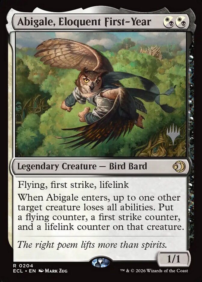 Abigale, Eloquent First-Year (204p) - Lorwyn Eclipsed Promos (PECL)