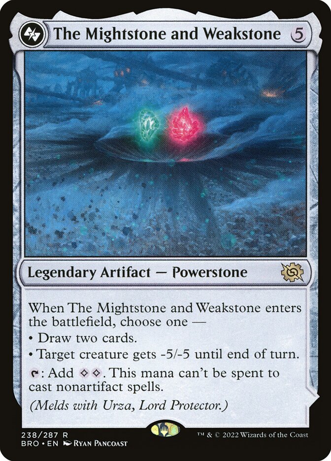 The Mightstone and Weakstone // Urza, Planeswalker (238) - The Brothers' War (BRO)