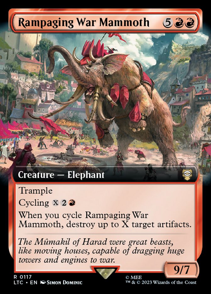 Rampaging War Mammoth (117) - Tales of Middle-earth Commander (LTC)