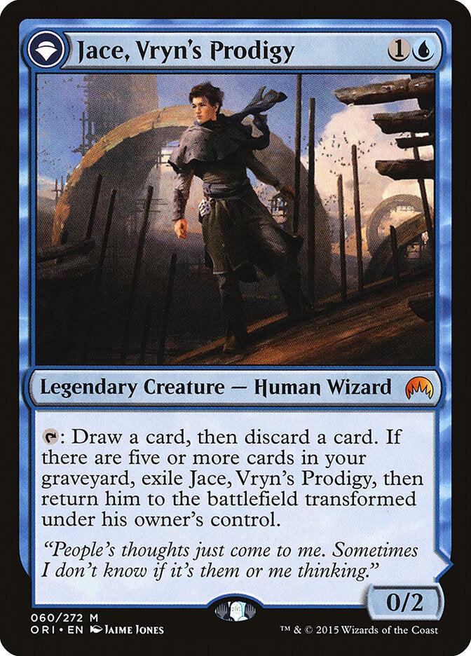 Jace, Vryn's Prodigy // Jace, Telepath Unbound (60) - Magic Origins (ORI)