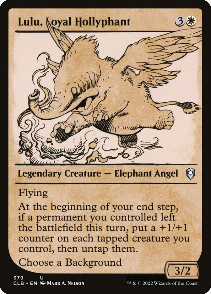 Lulu, Loyal Hollyphant (379) - Commander Legends: Battle for Baldur's Gate (CLB)