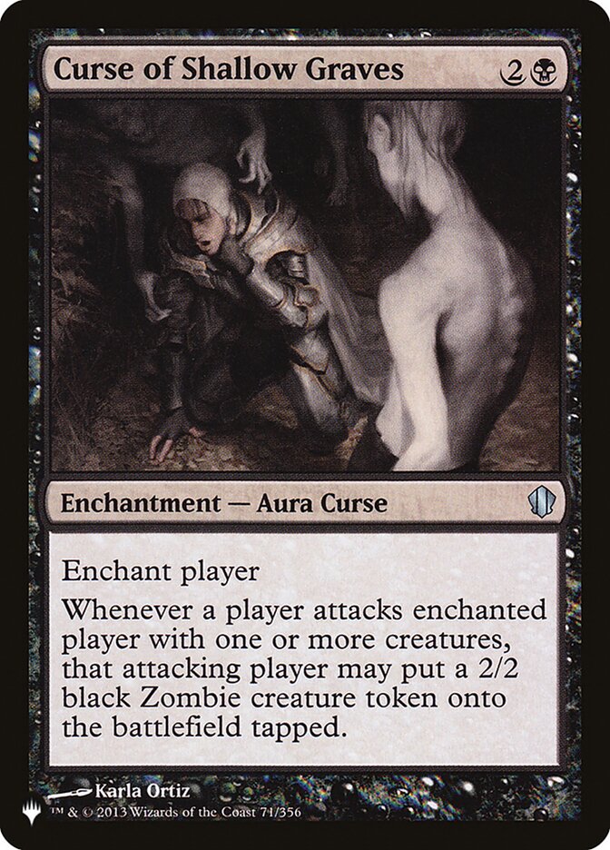 Curse of Shallow Graves (C13-71) - The List (PLST)