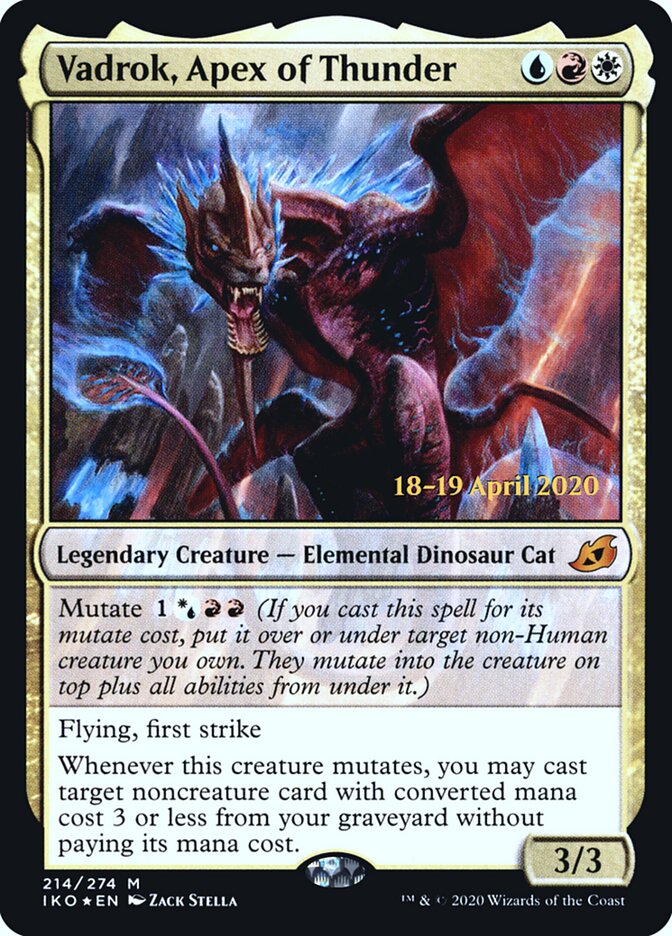 Vadrok, Apex of Thunder (214s) - Ikoria: Lair of Behemoths Promos (PIKO)
