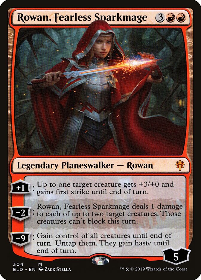 Rowan, Fearless Sparkmage (304) - Throne of Eldraine (ELD)