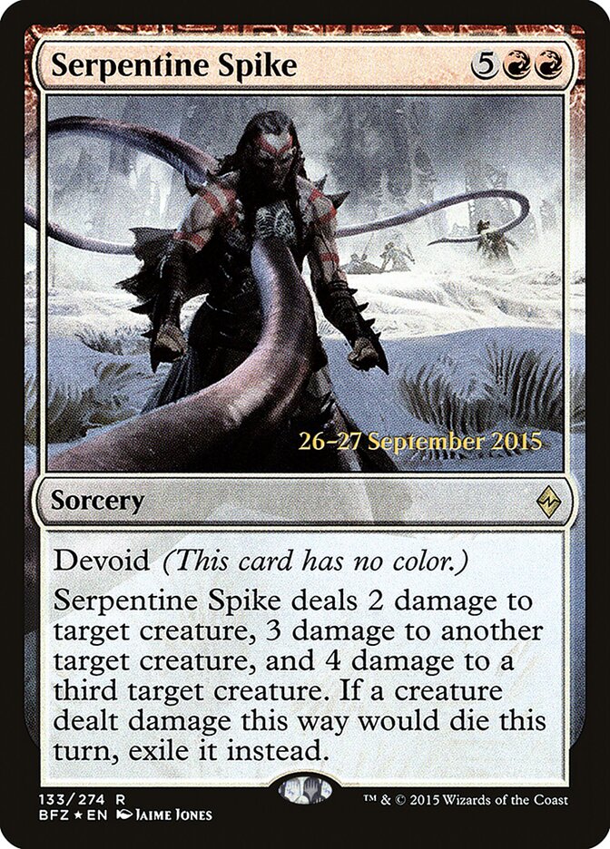 Serpentine Spike (133s) - Battle for Zendikar Promos (PBFZ)