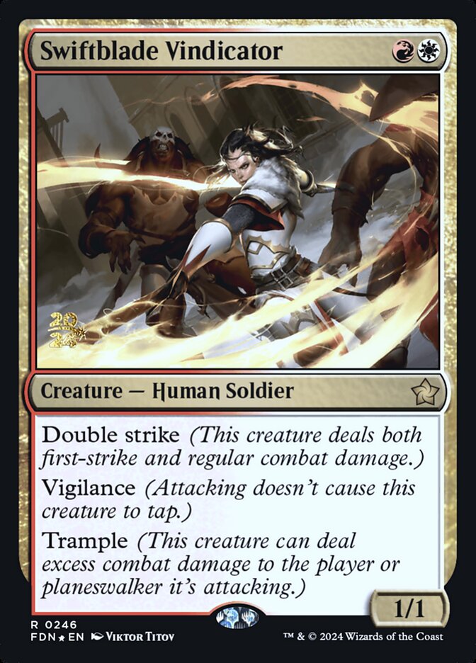 Swiftblade Vindicator (246s) - Foundations Promos (PFDN)