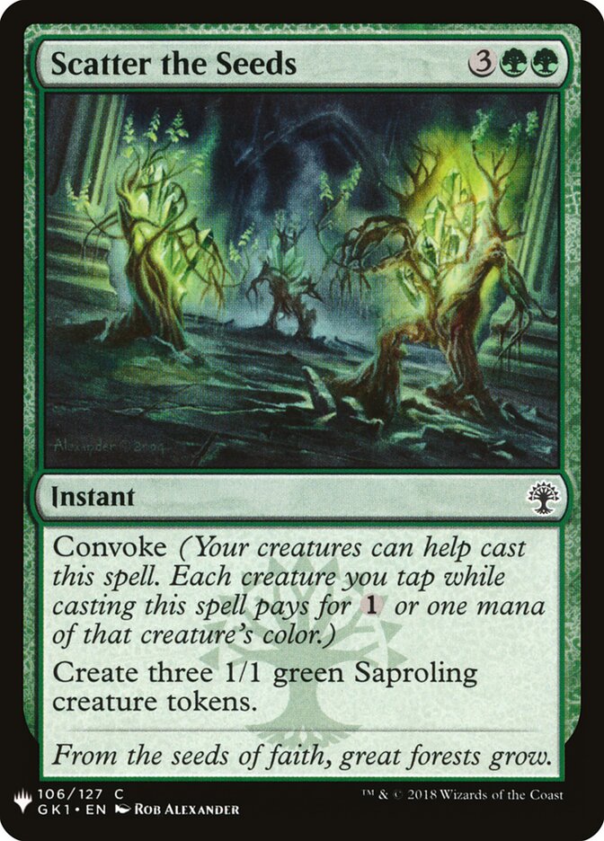 Scatter the Seeds (GK1-106) - The List (PLST)