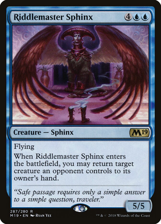 Riddlemaster Sphinx (287) - Core Set 2019 (M19)