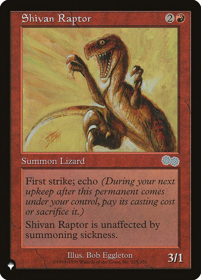 Shivan Raptor (USG-215) - The List (PLST)