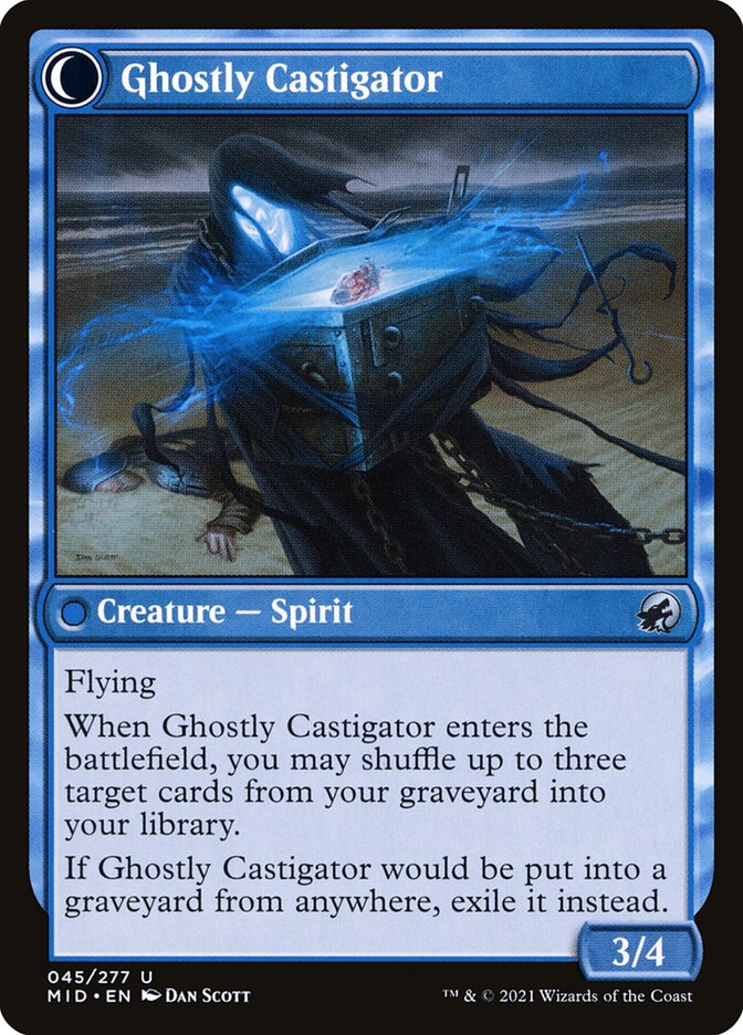 Covetous Castaway // Ghostly Castigator (45) - Innistrad: Midnight Hunt (MID)