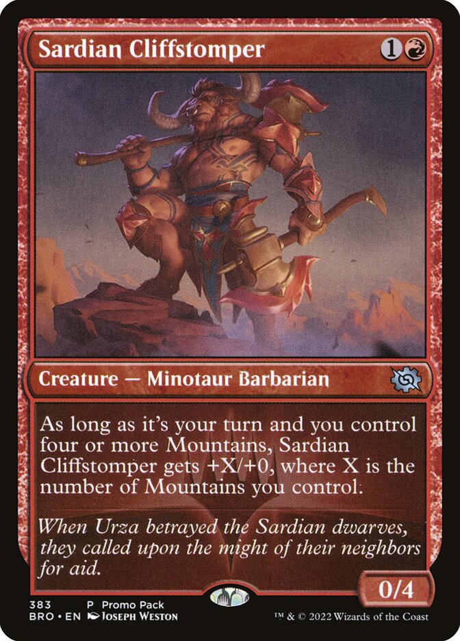Sardian Cliffstomper (383) - The Brothers' War (BRO)