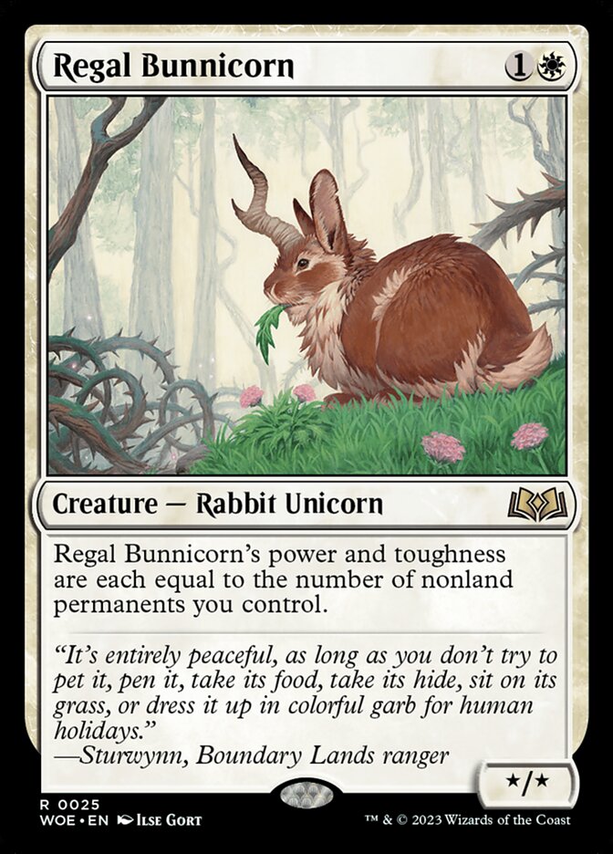 Regal Bunnicorn (25) - Wilds of Eldraine (WOE)