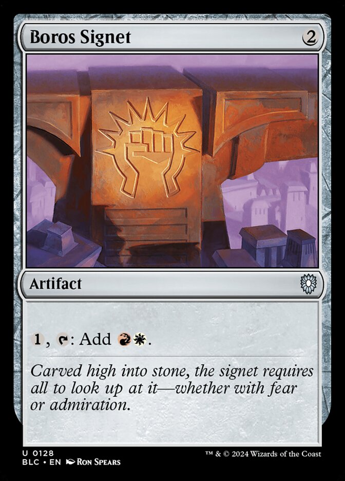 Boros Signet (128) - Bloomburrow Commander (BLC)