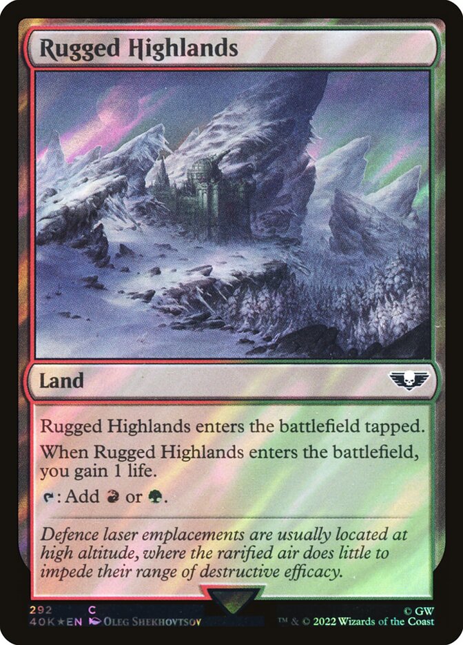 Rugged Highlands (292★) - Warhammer 40,000 Commander (40K)