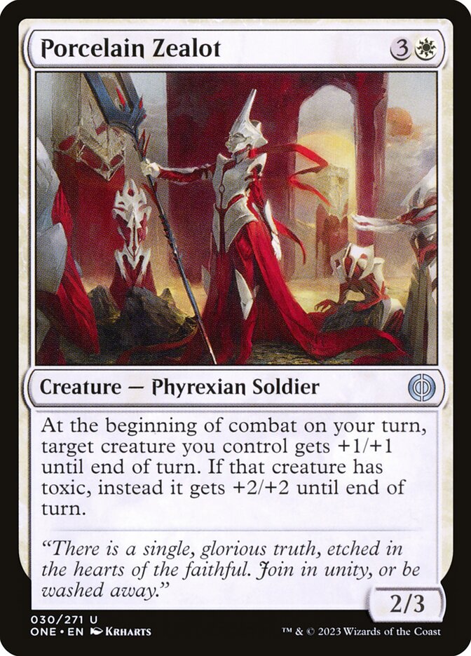 Porcelain Zealot (30) - Phyrexia: All Will Be One (ONE)