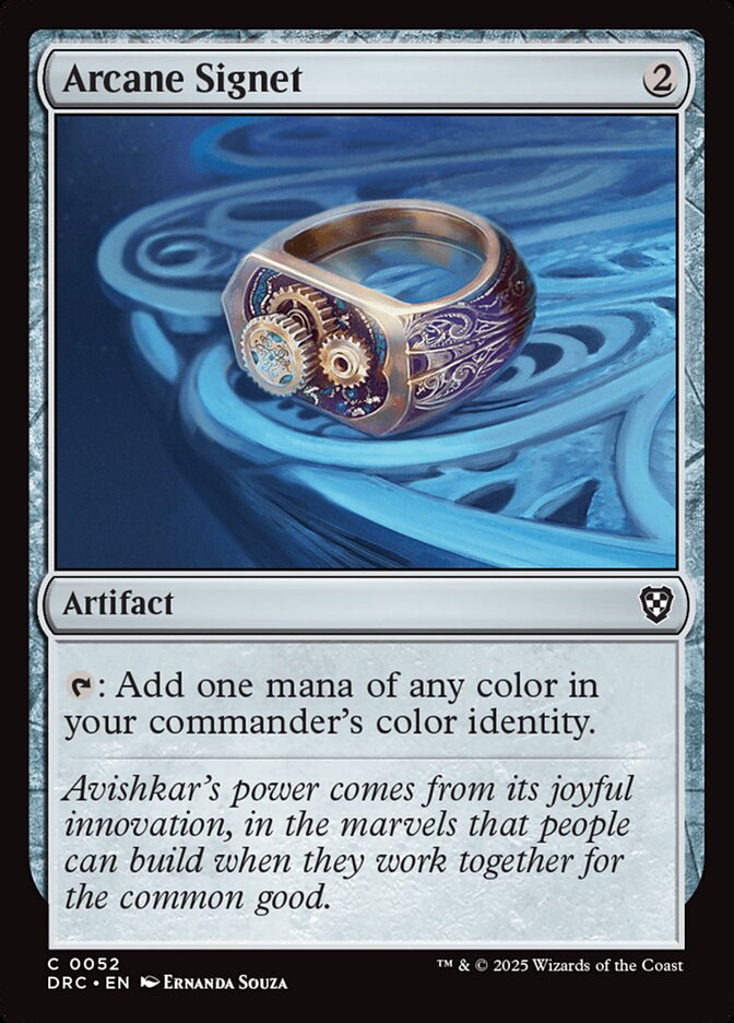 Arcane Signet (52) - Aetherdrift Commander (DRC)