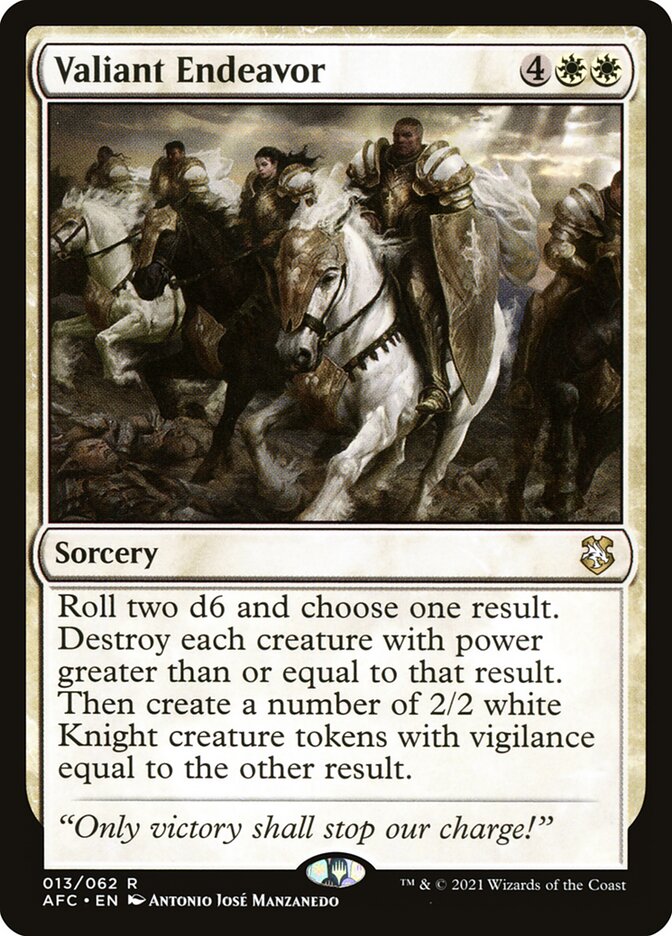 Valiant Endeavor (13) - Forgotten Realms Commander (AFC)