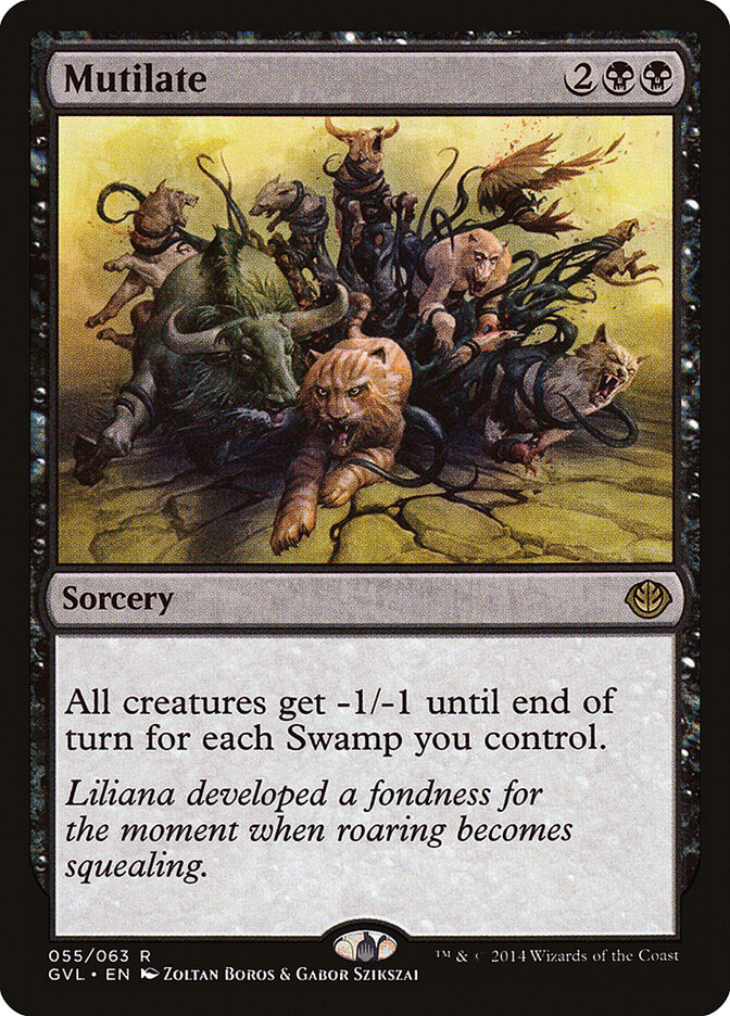 Mutilate (55) - Duel Decks Anthology: Garruk vs. Liliana (GVL)