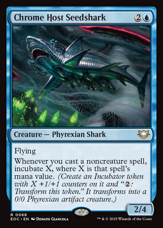 Chrome Host Seedshark (68) - Edge of Eternities Commander (EOC)