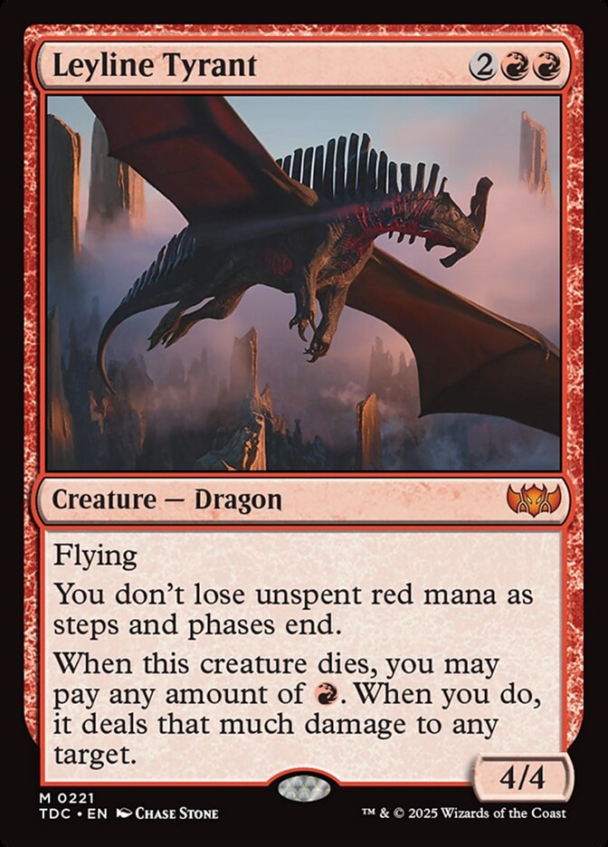 Leyline Tyrant (221) - Tarkir: Dragonstorm Commander (TDC)