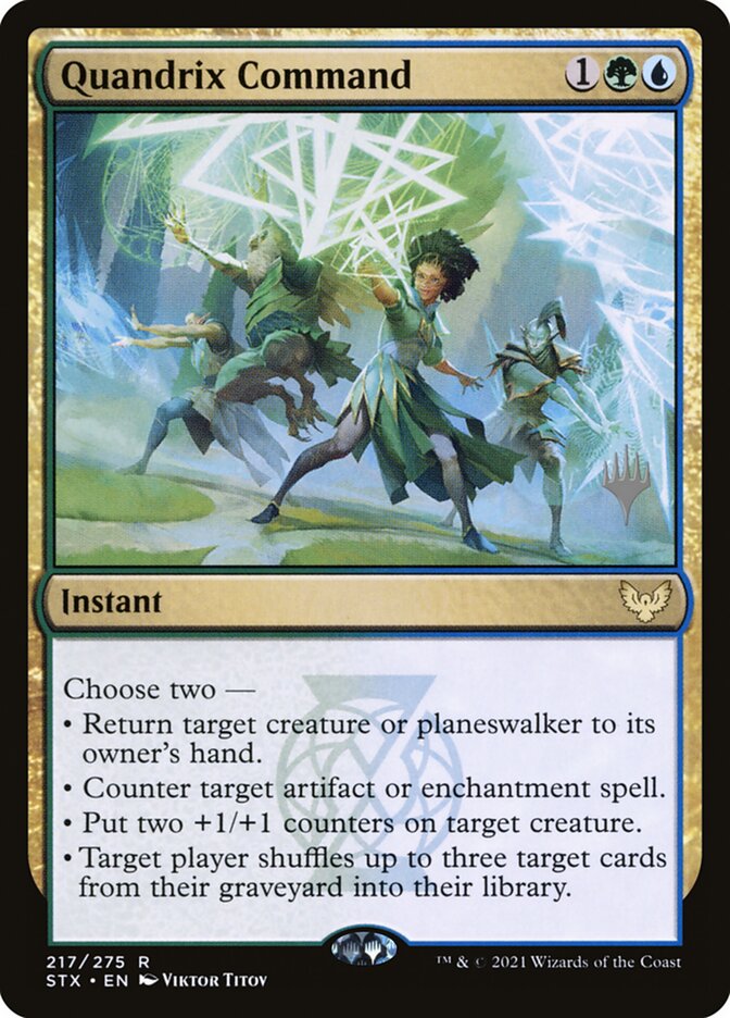 Quandrix Command (217p) - Strixhaven: School of Mages Promos (PSTX)