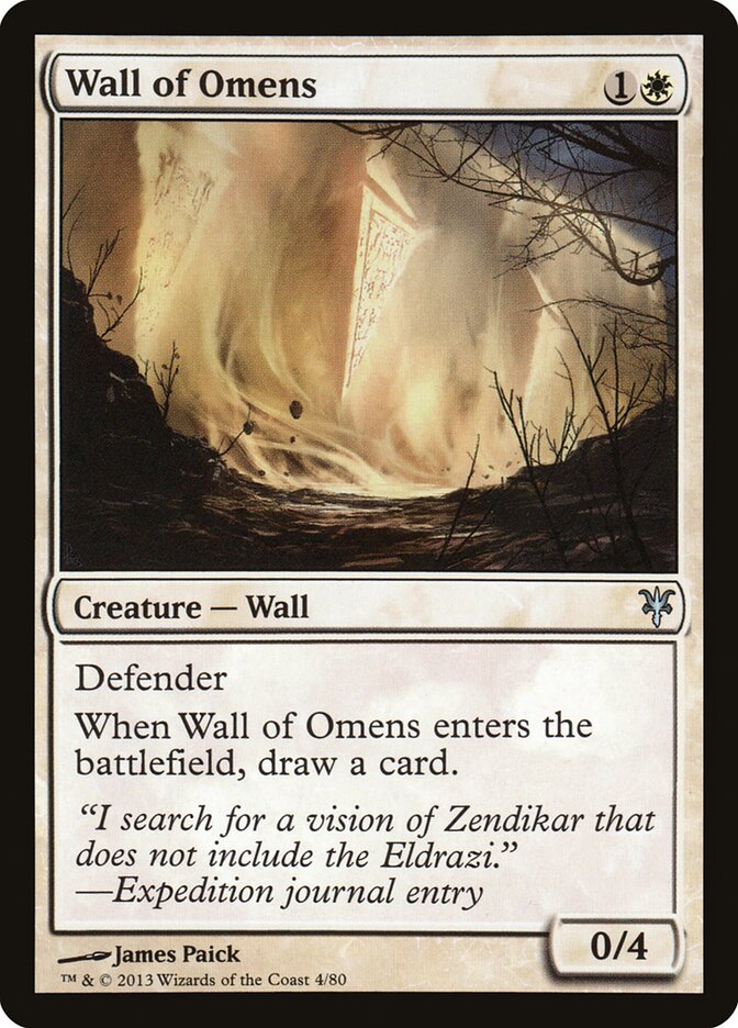Wall of Omens (4) - Duel Decks: Sorin vs. Tibalt (DDK)