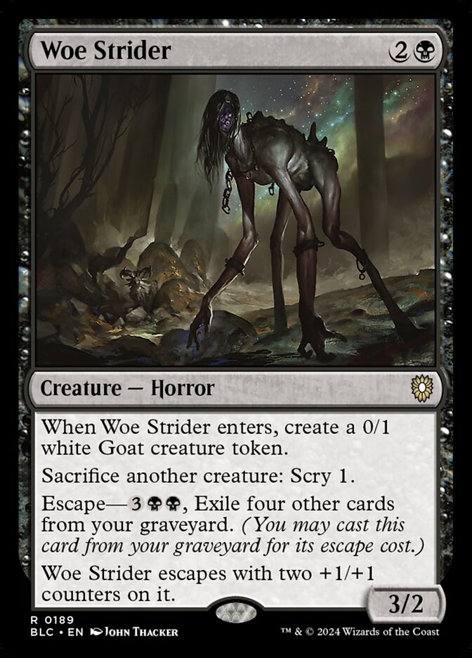 Woe Strider (189) - Bloomburrow Commander (BLC)