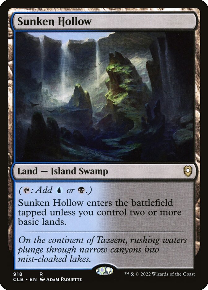 Sunken Hollow (918) - Commander Legends: Battle for Baldur's Gate (CLB)