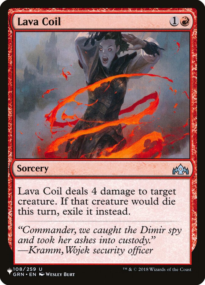 Lava Coil (GRN-108) - The List (PLST)