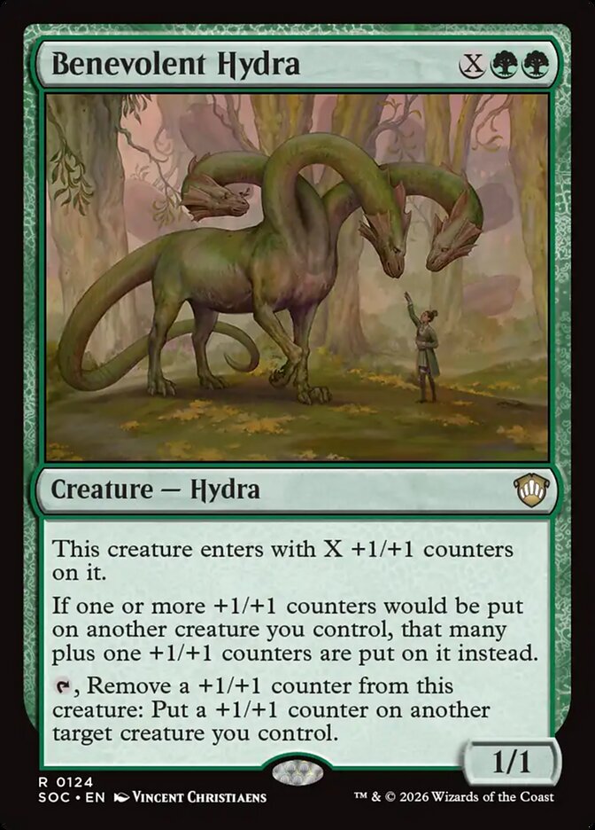 Benevolent Hydra (124) - Secrets of Strixhaven Commander (SOC)