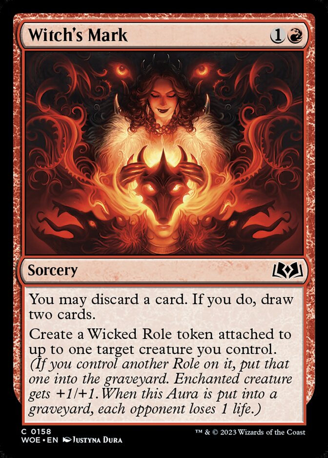 Witch's Mark (158) - Wilds of Eldraine (WOE)