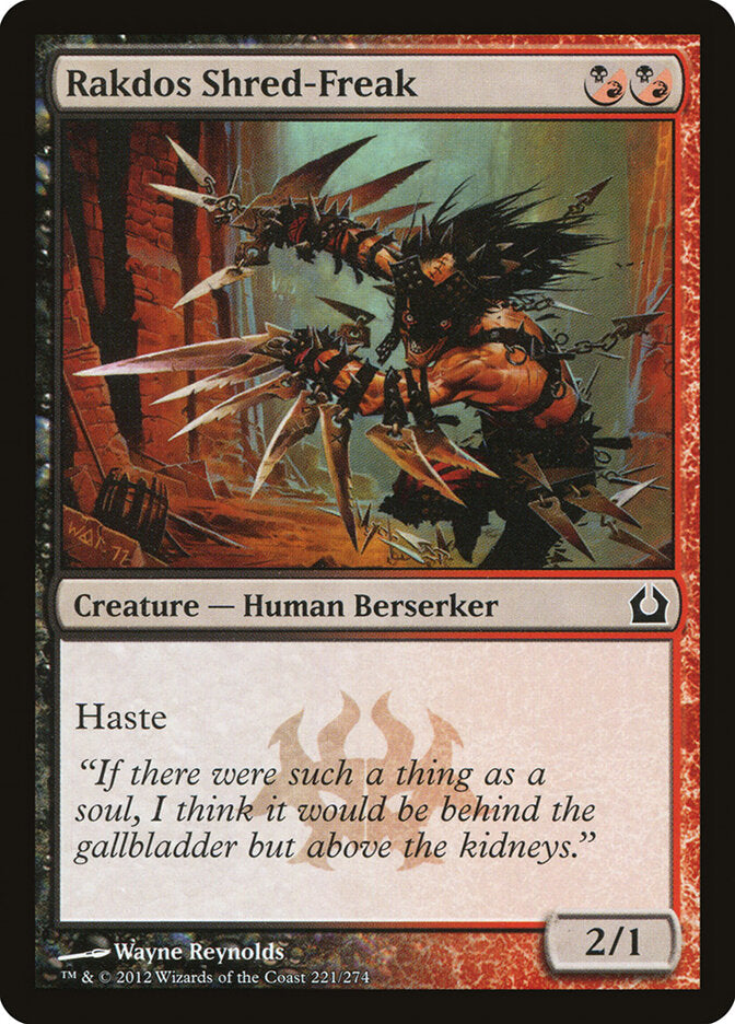 Rakdos Shred-Freak (221) - Return to Ravnica (RTR)